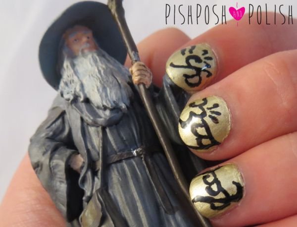 Lord-Of-The-Rings-Book-Nail-Art