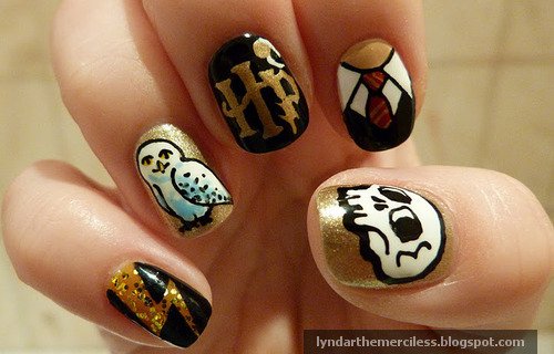 lyndarthemerciless' harry potter nails